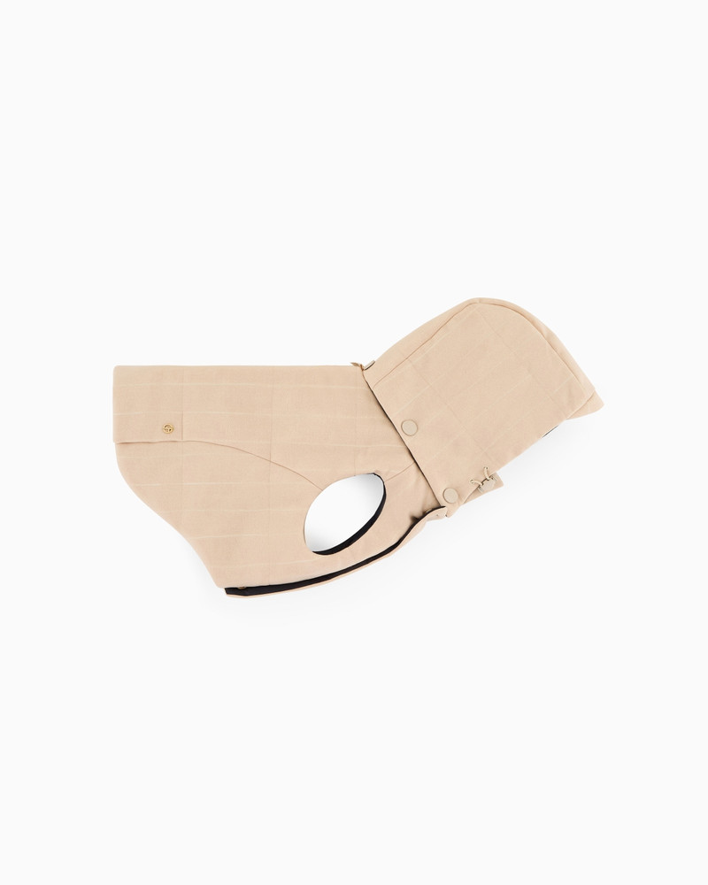 POLDO X GIORGIO ARMANI COAT IN PINSTRIPED MOTIF VIRGIN WOOL 1