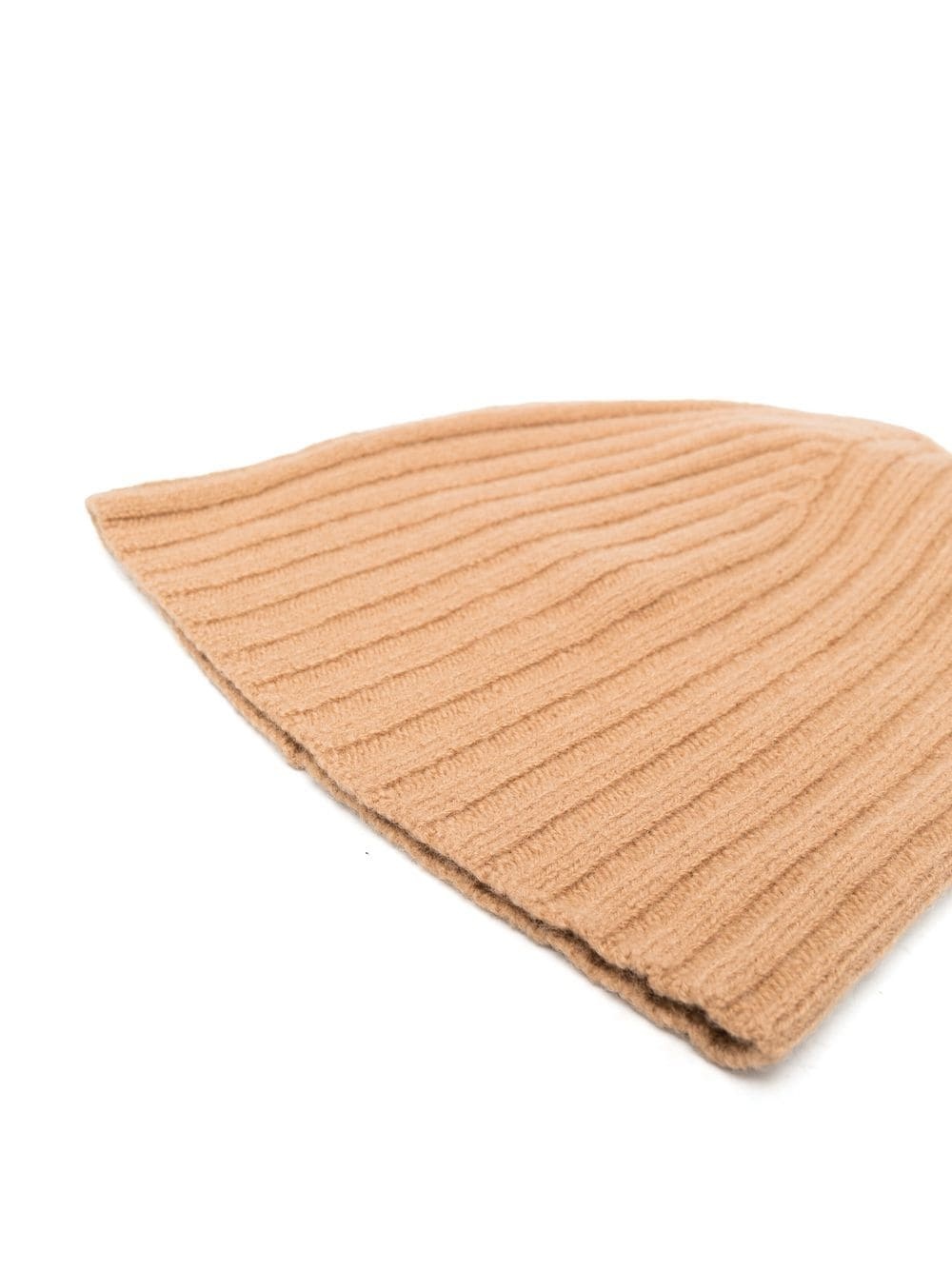 ribbed knit wool beanie - 2