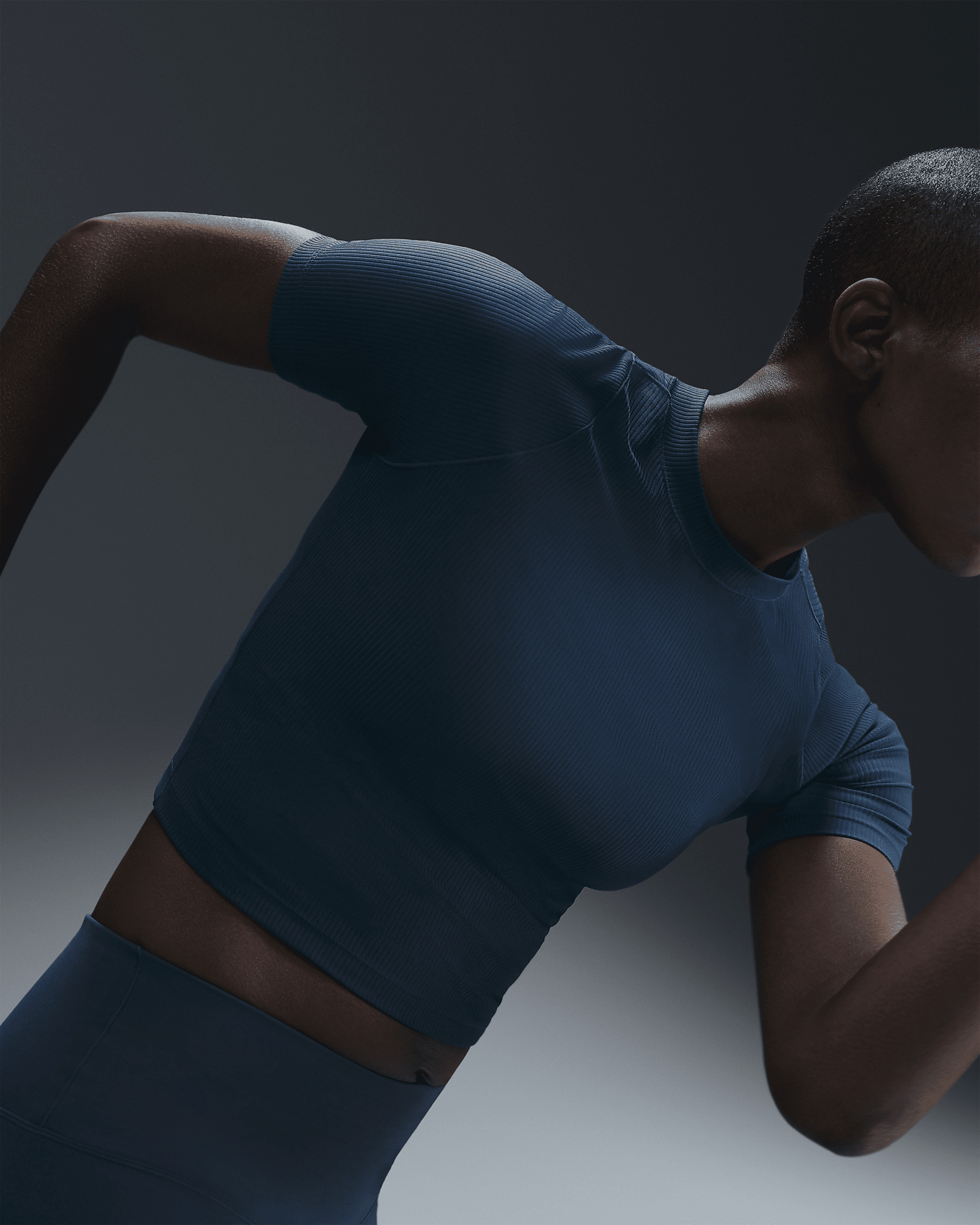 Nike Zenvy Rib Women's Dri-FIT Short-Sleeve Top - 2