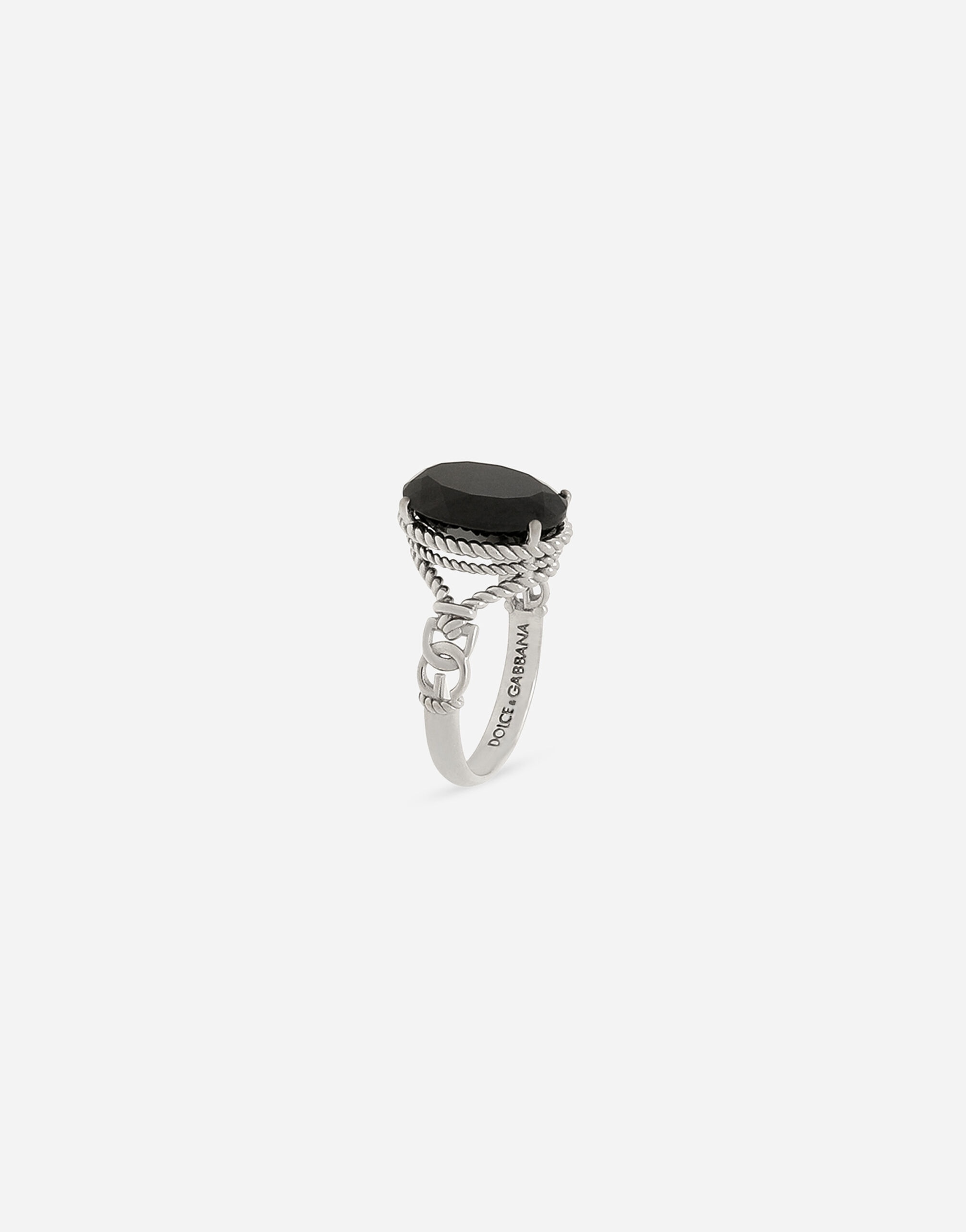 Anna ring in white gold 18Kt and black spinels - 2