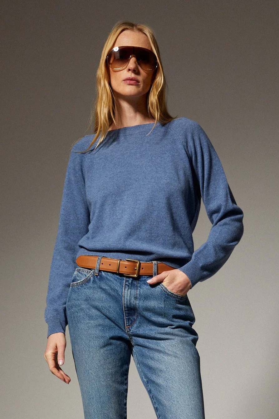 CASHMERE RAGLAN SWEATER - 1