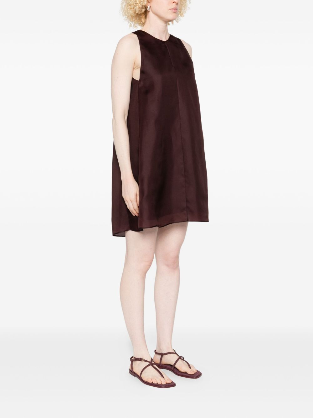 Clay sleeveless silk dress - 3