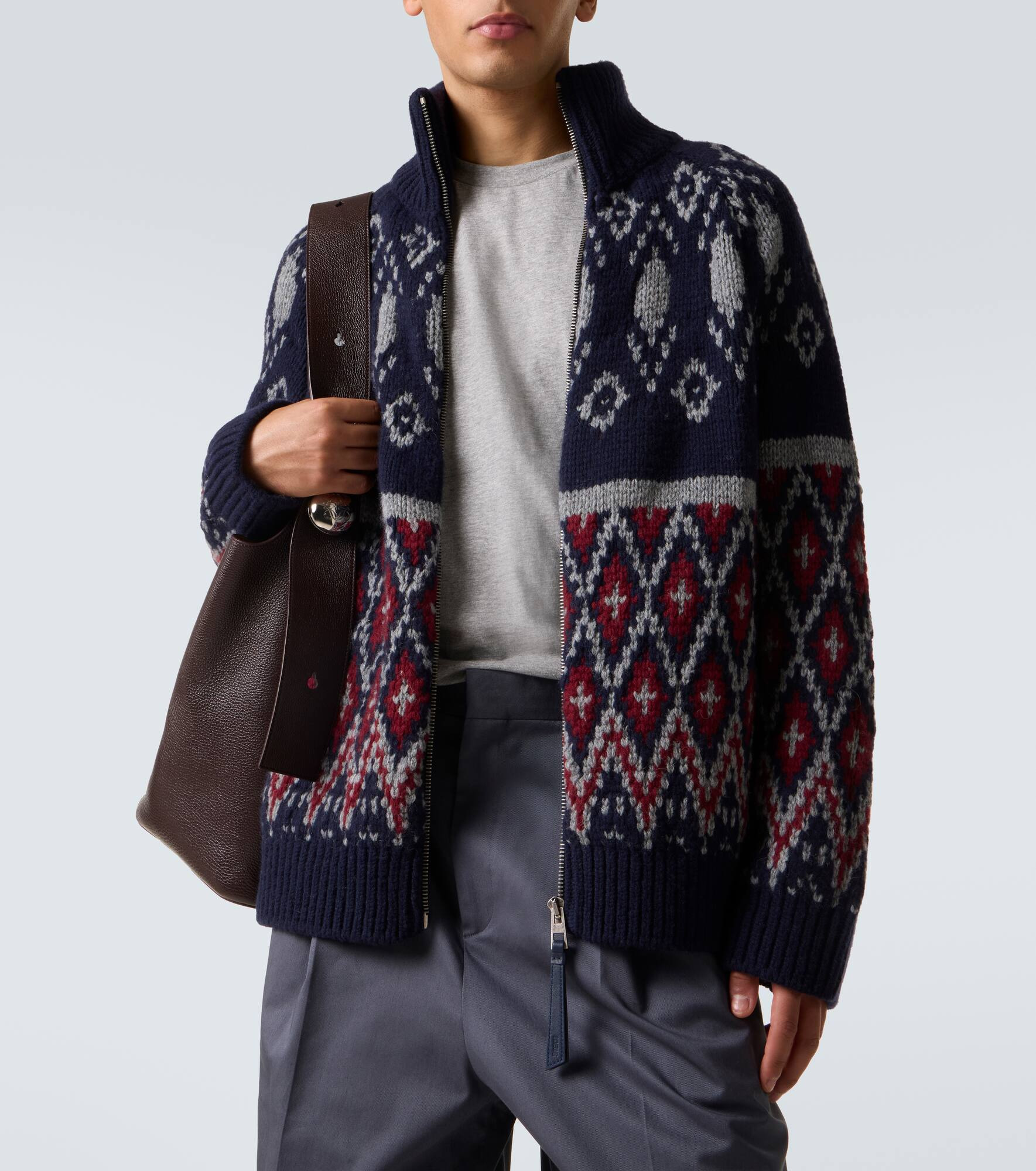 Fair Isle wool cardigan - 5