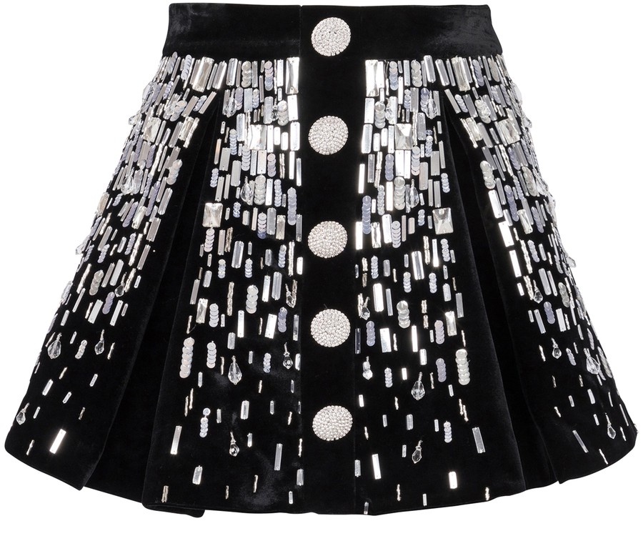 Embellished Skater Skirt - 1