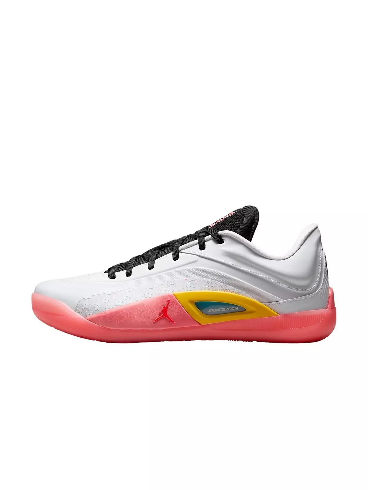 Zion 4 "White/Black/Tour Yellow/Hot Punch" Men's Basketball Shoe - 2