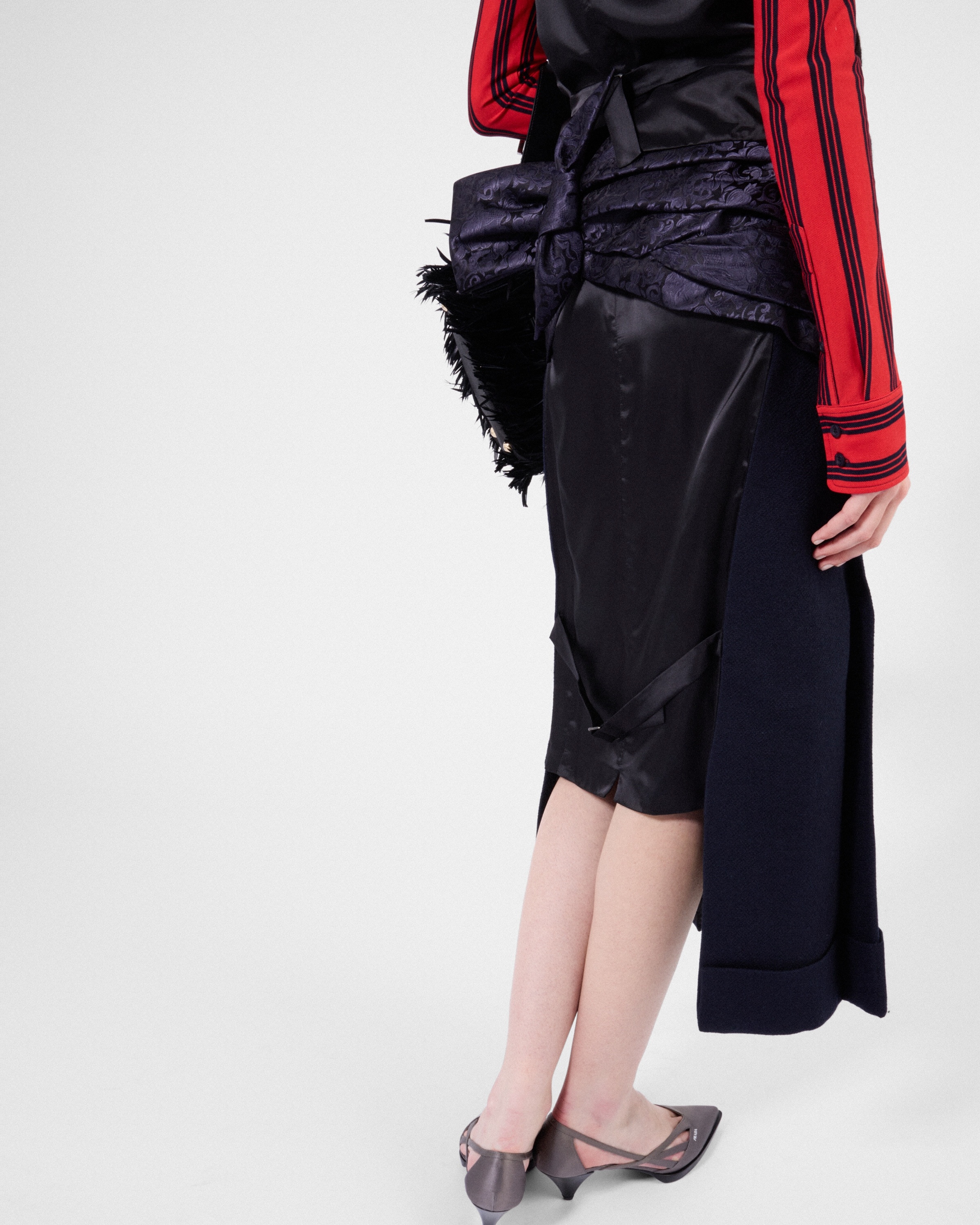 Wool and jacquard skirt - 3