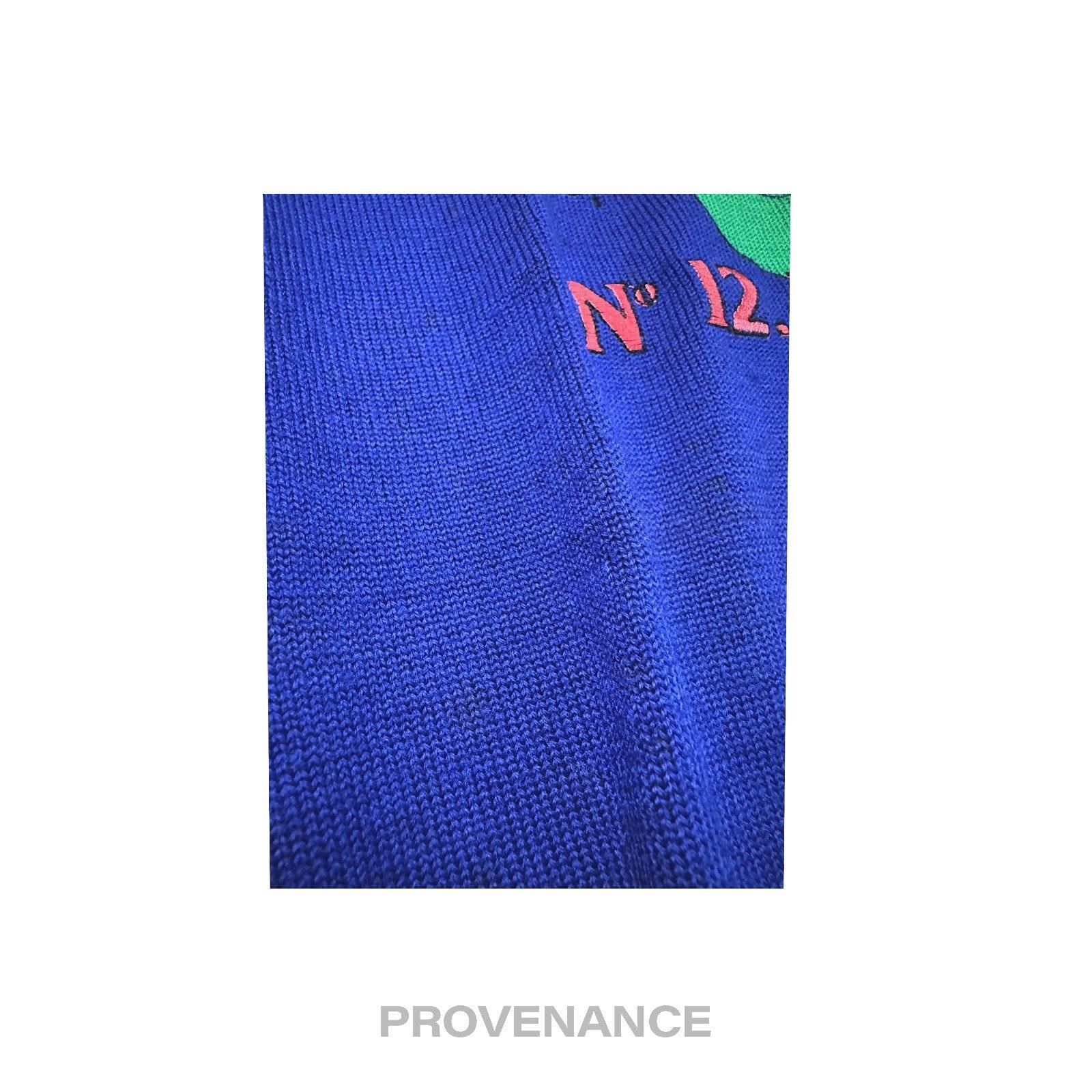 Balenciaga Sports Golf Crewneck Wool Sweatshirt - Blue L - 7