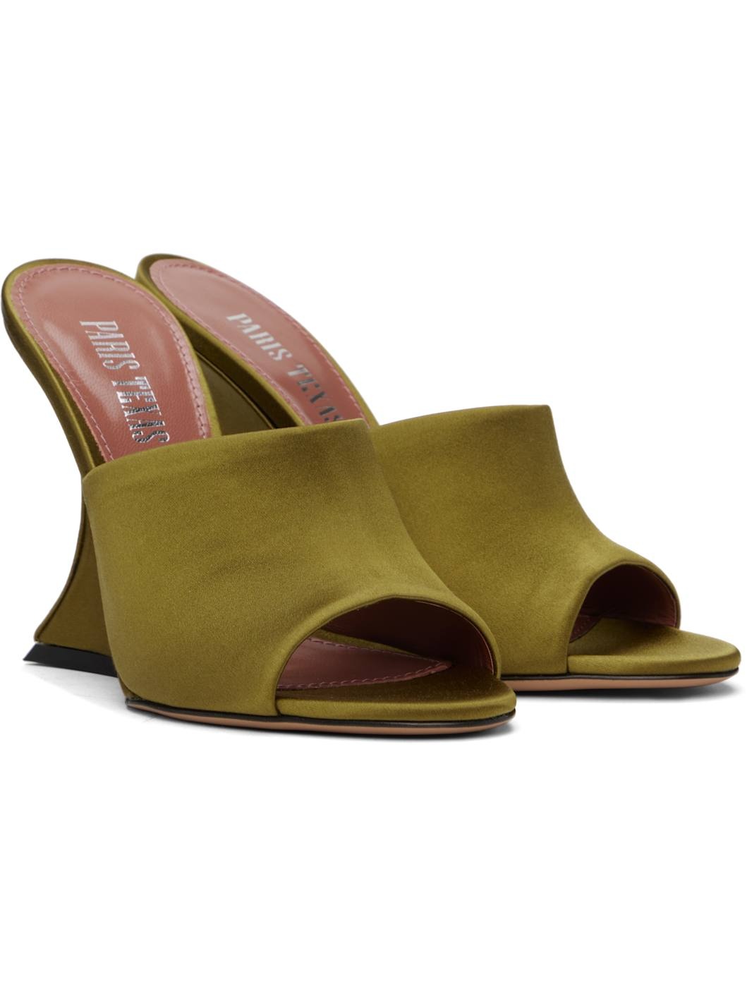 Khaki Nina Heeled Sandals - 4