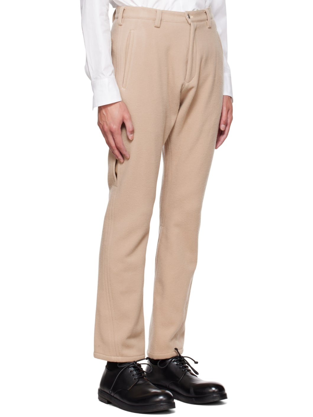Beige Slim Trousers - 2