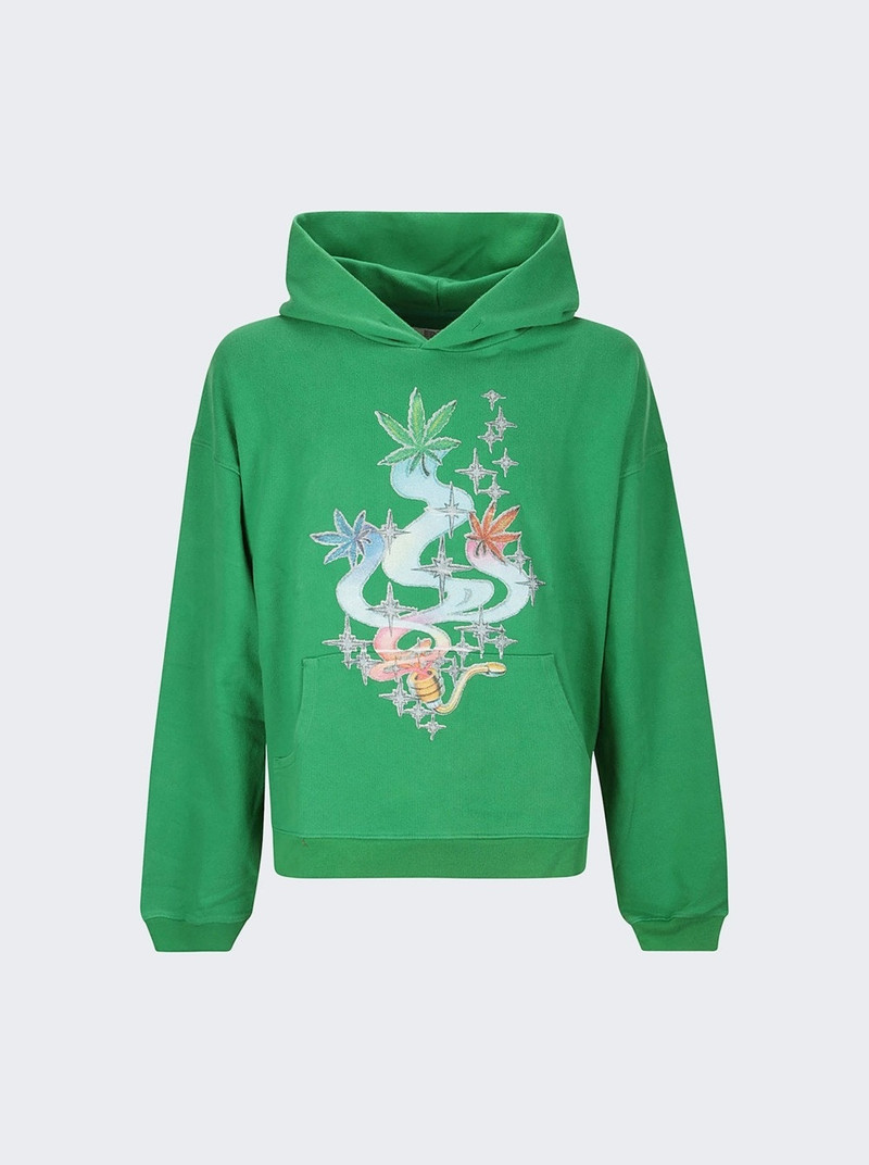Printed Hoodie Green 1