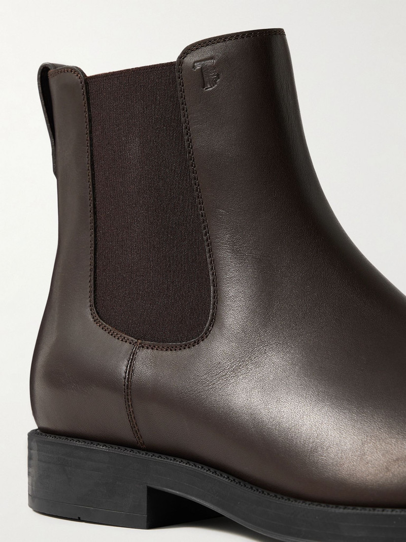 Leather Chelsea Boots Dark brown 5