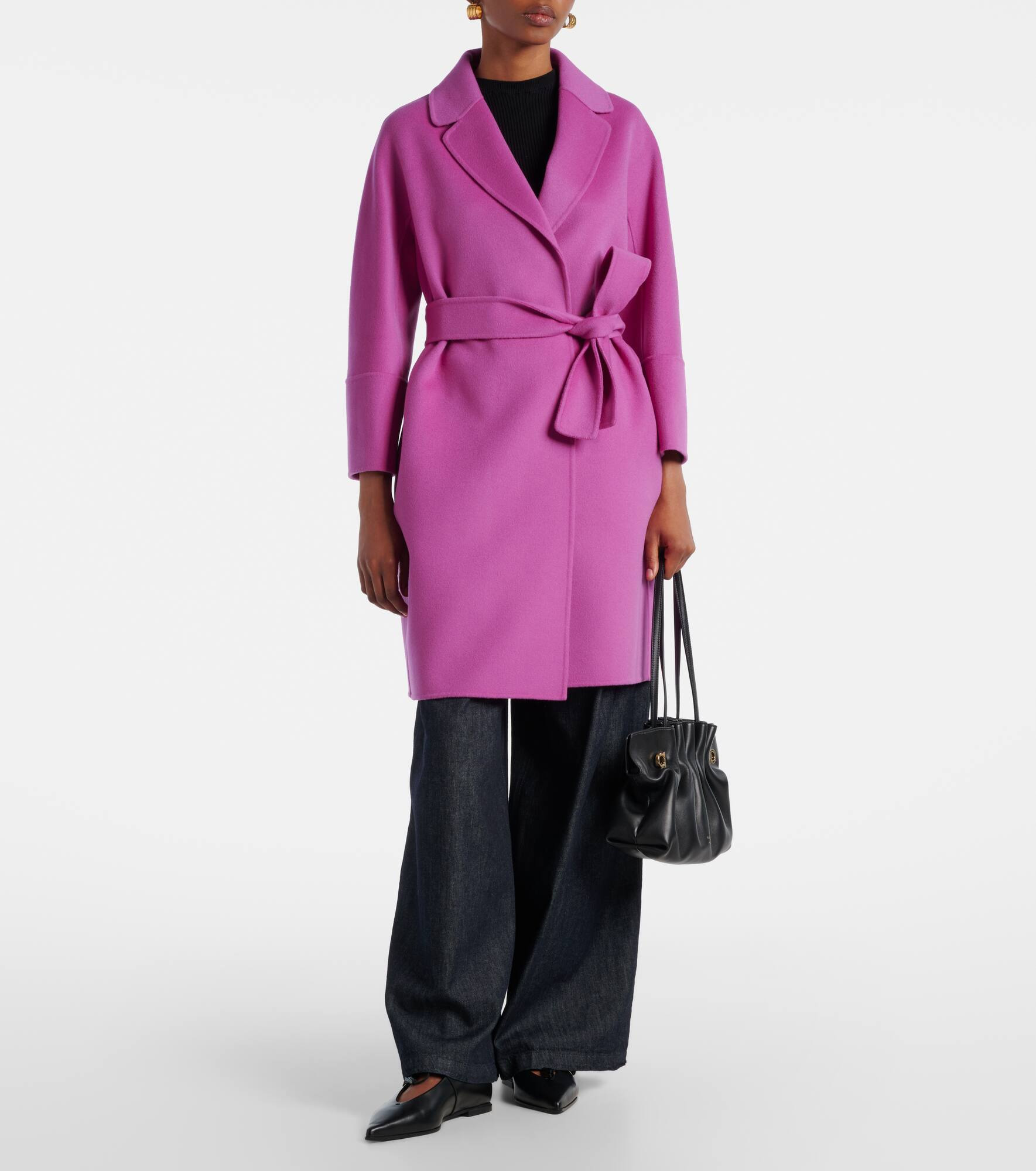 Arona belted virgin wool coat - 6