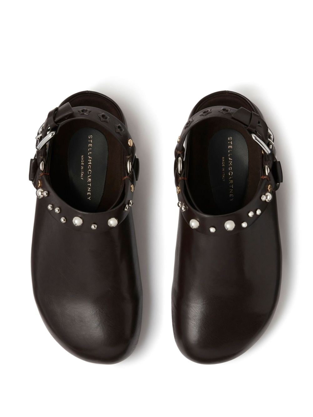 Elyse studded faux-leather mules - 4