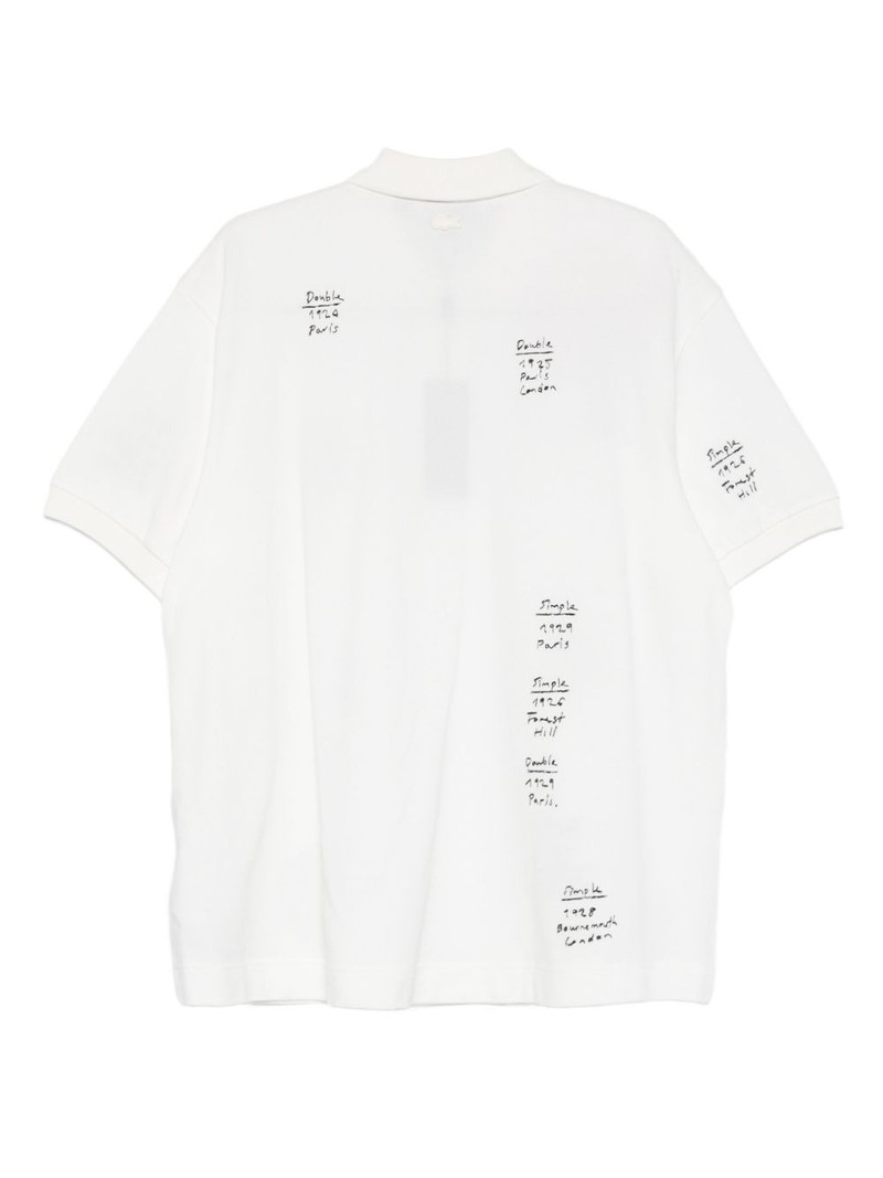 LACOSTE graphic-print polo shirt outlook