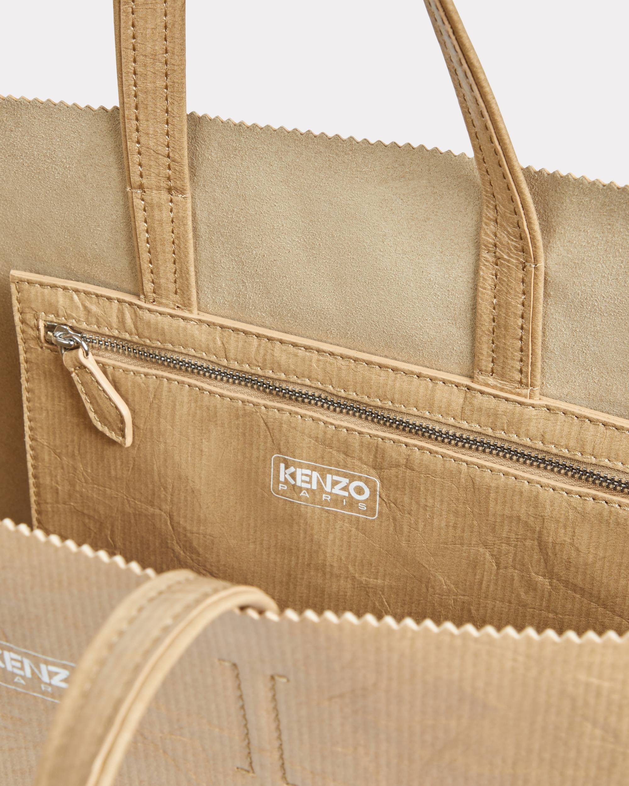 'KENZO Paper' large tote bag in leather - 4