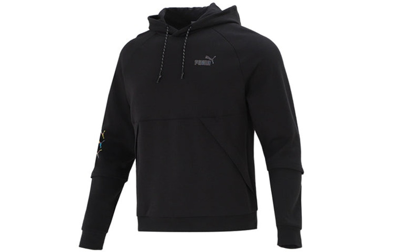 PUMA PUMA Logo Pattern Printing Loose Couple Style Black 537016-01 outlook