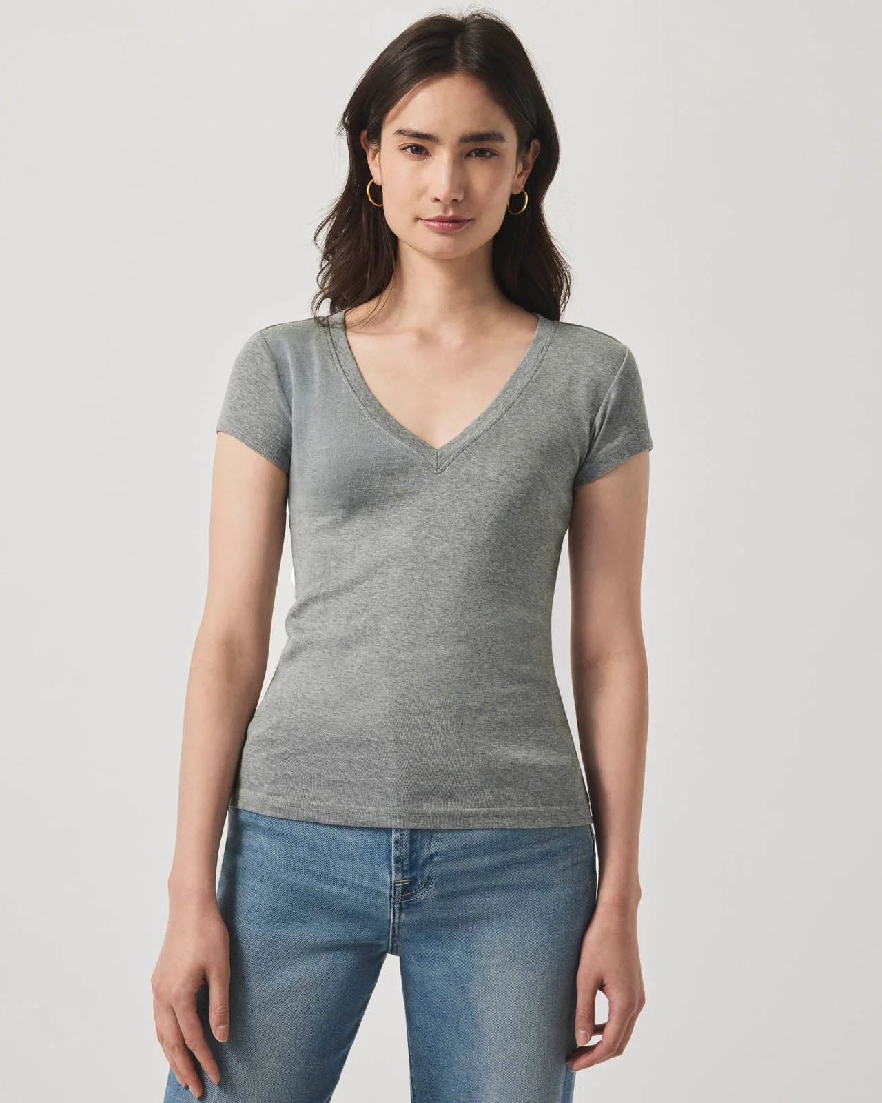 Faye V-Neck Tee - 1