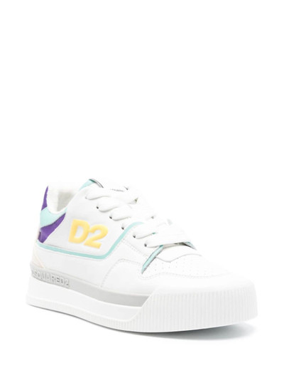 DSQUARED2 colourblock leather sneakers outlook