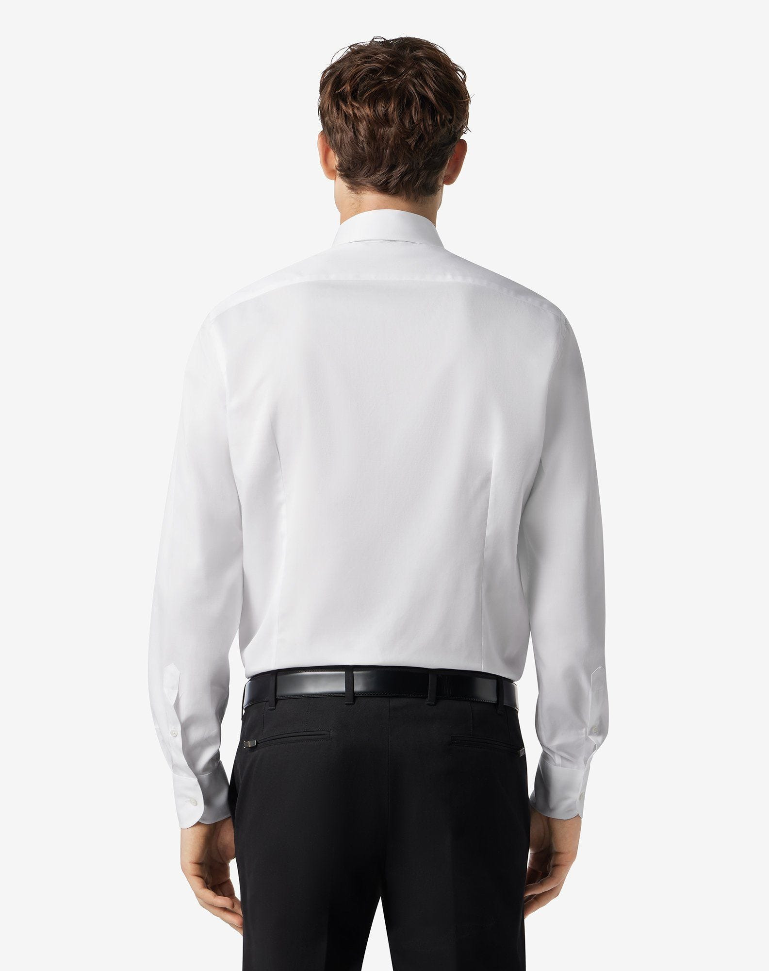 White double-twisted cotton twill shirt - 3