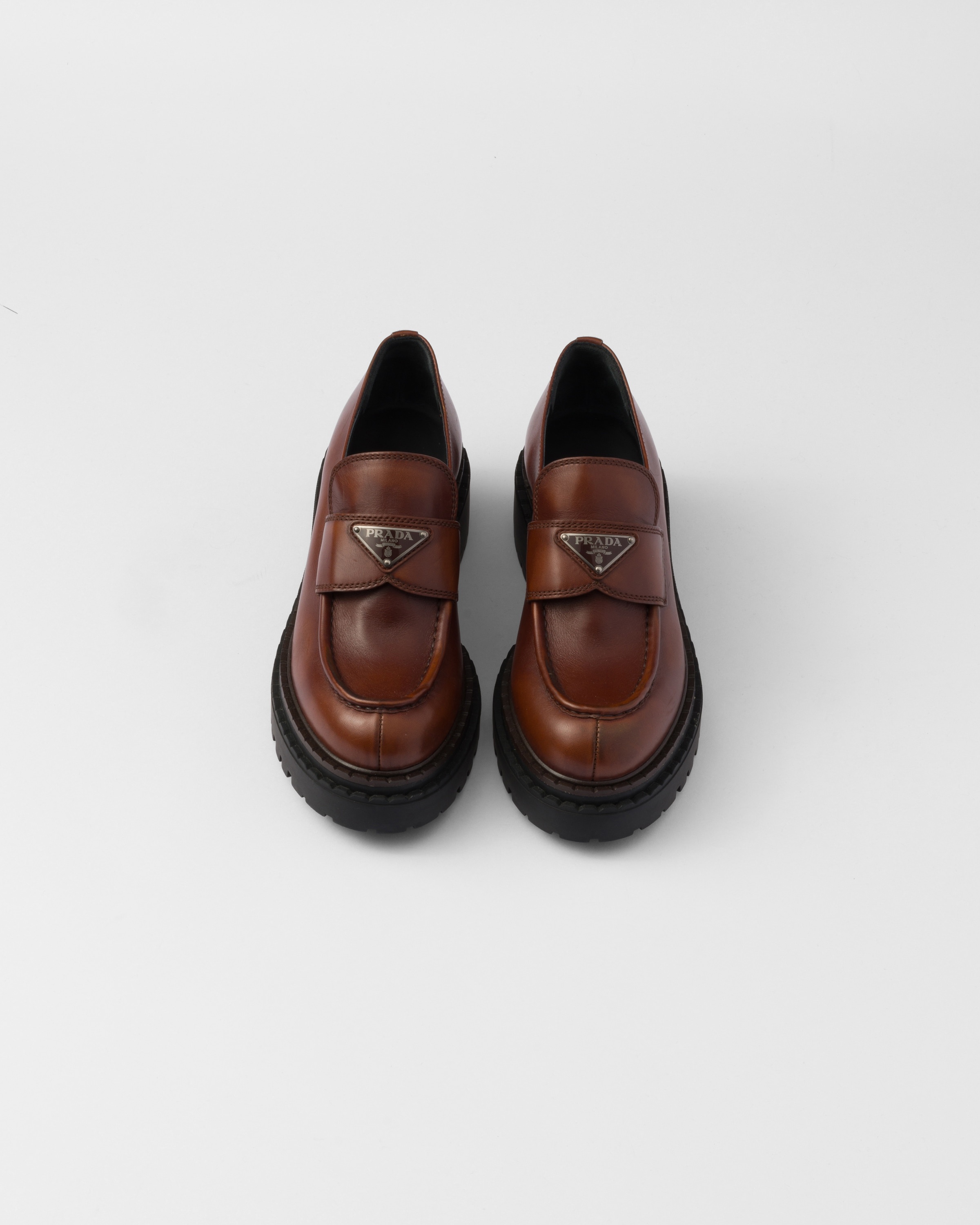 Double Chocolate leather loafers - 4