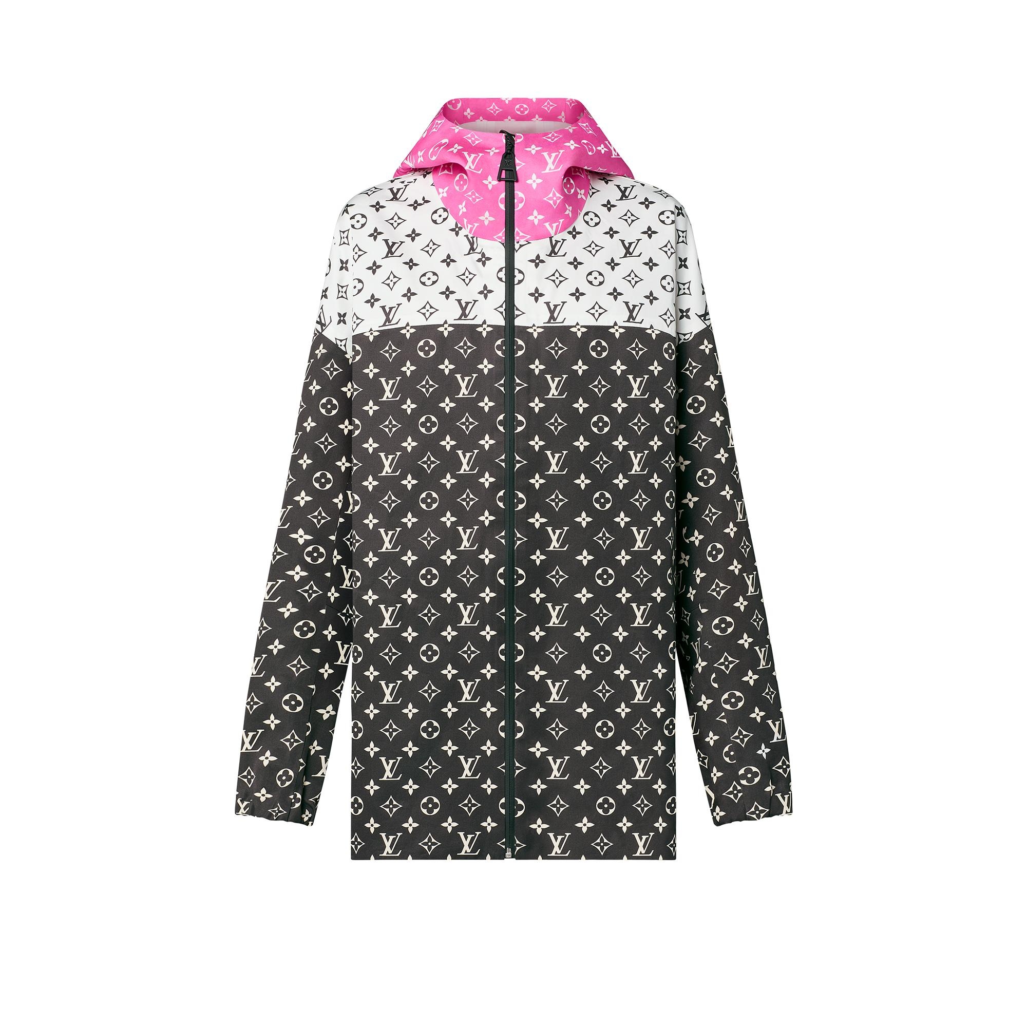 Monogram Color-Block Parka - 1