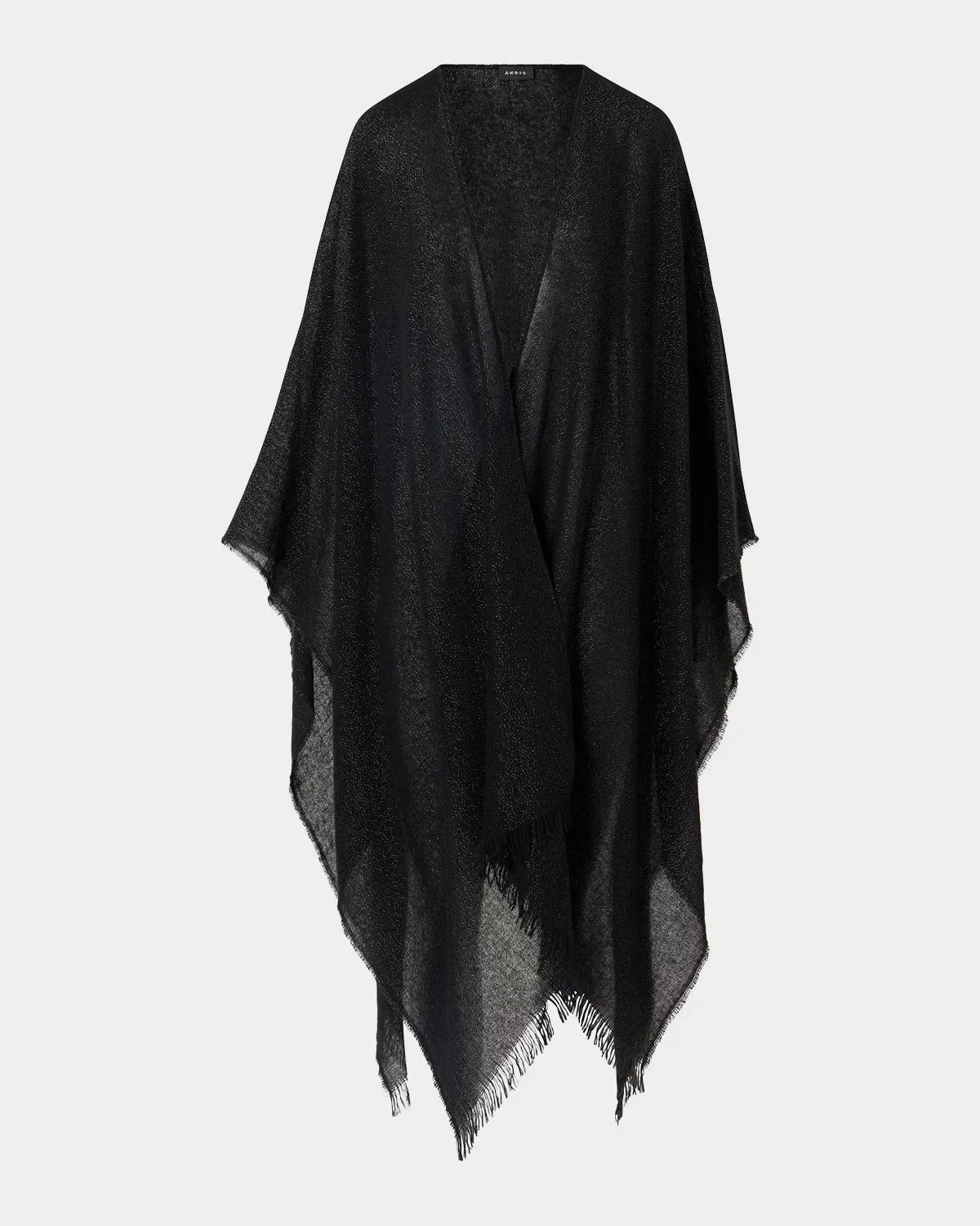 Metallic Wool-Cashmere Cape Scarf - 1