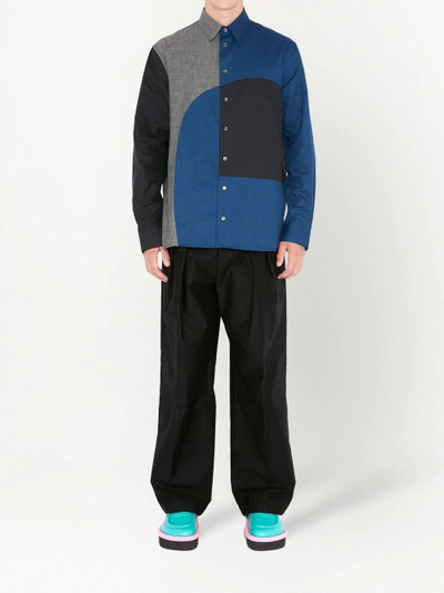 JW Anderson geometric colour-block shirt outlook