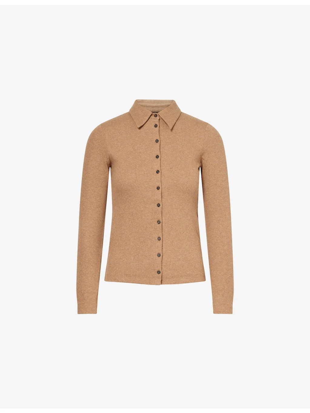 Ultimate Rib Collared Stretch-Cotton Shirt - 1