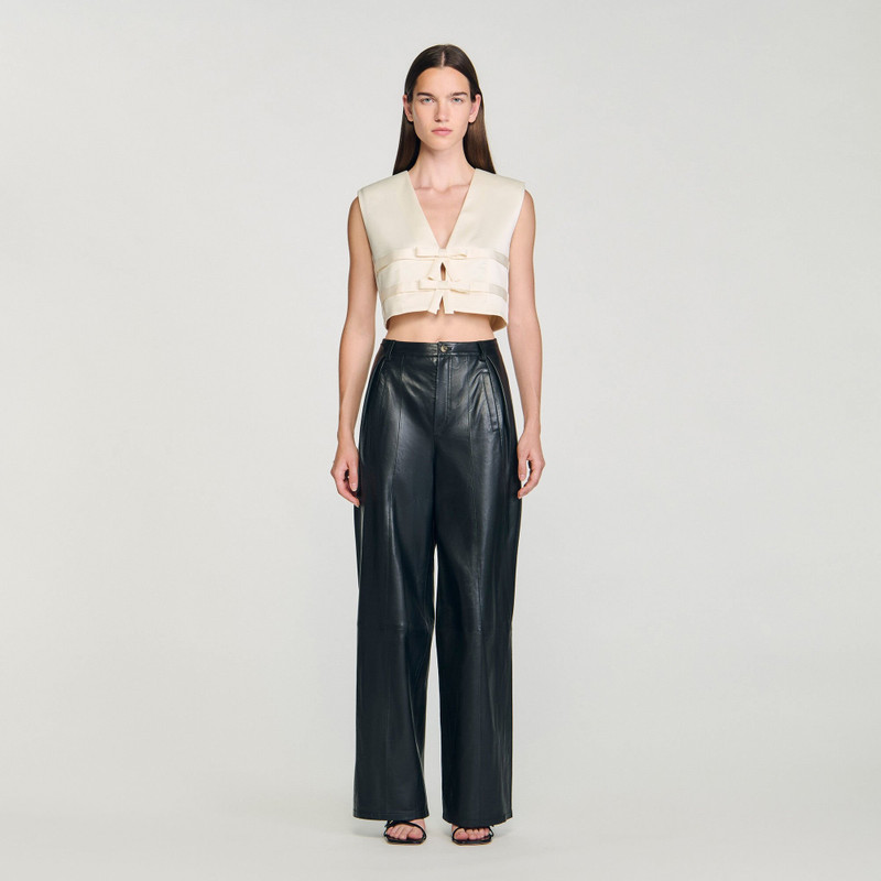 Sandro SATIN CROP TOP outlook