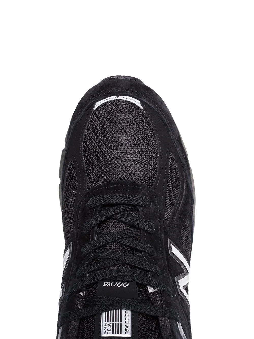 990v4 lace-up leather sneakers - 4