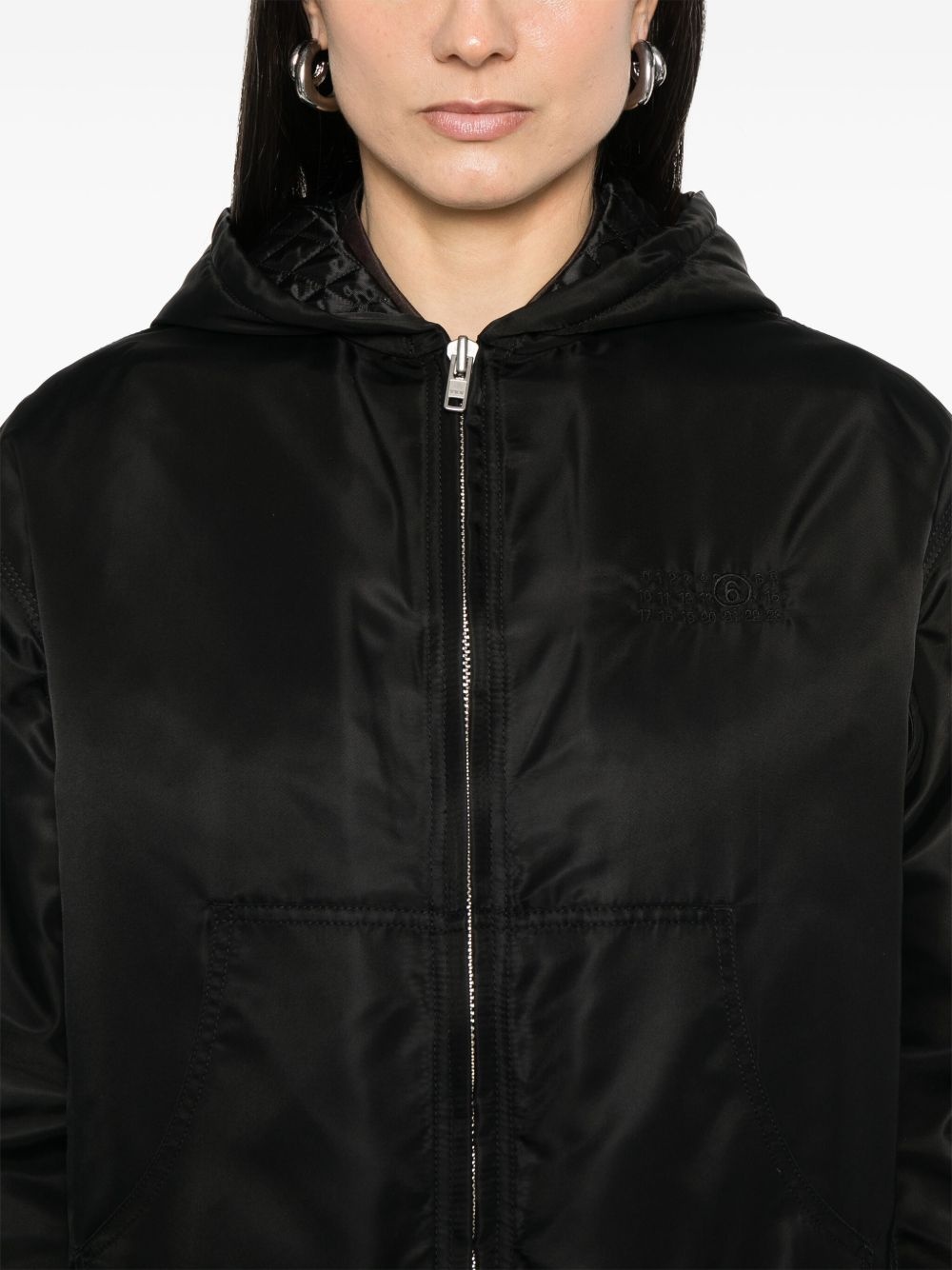 numbers motif-embroidered jacket - 5