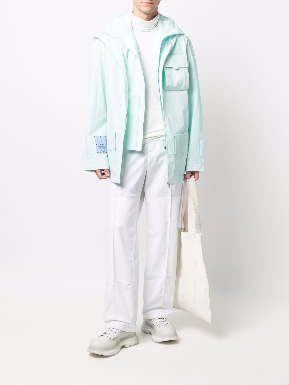multi-pocket hooded jacket - 2