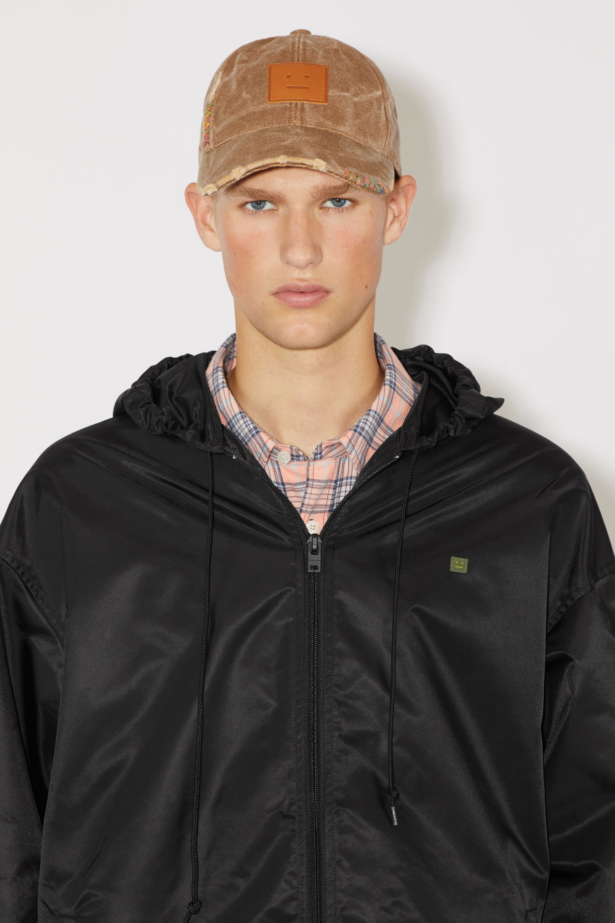 Hooded nylon jacket - Black - 6