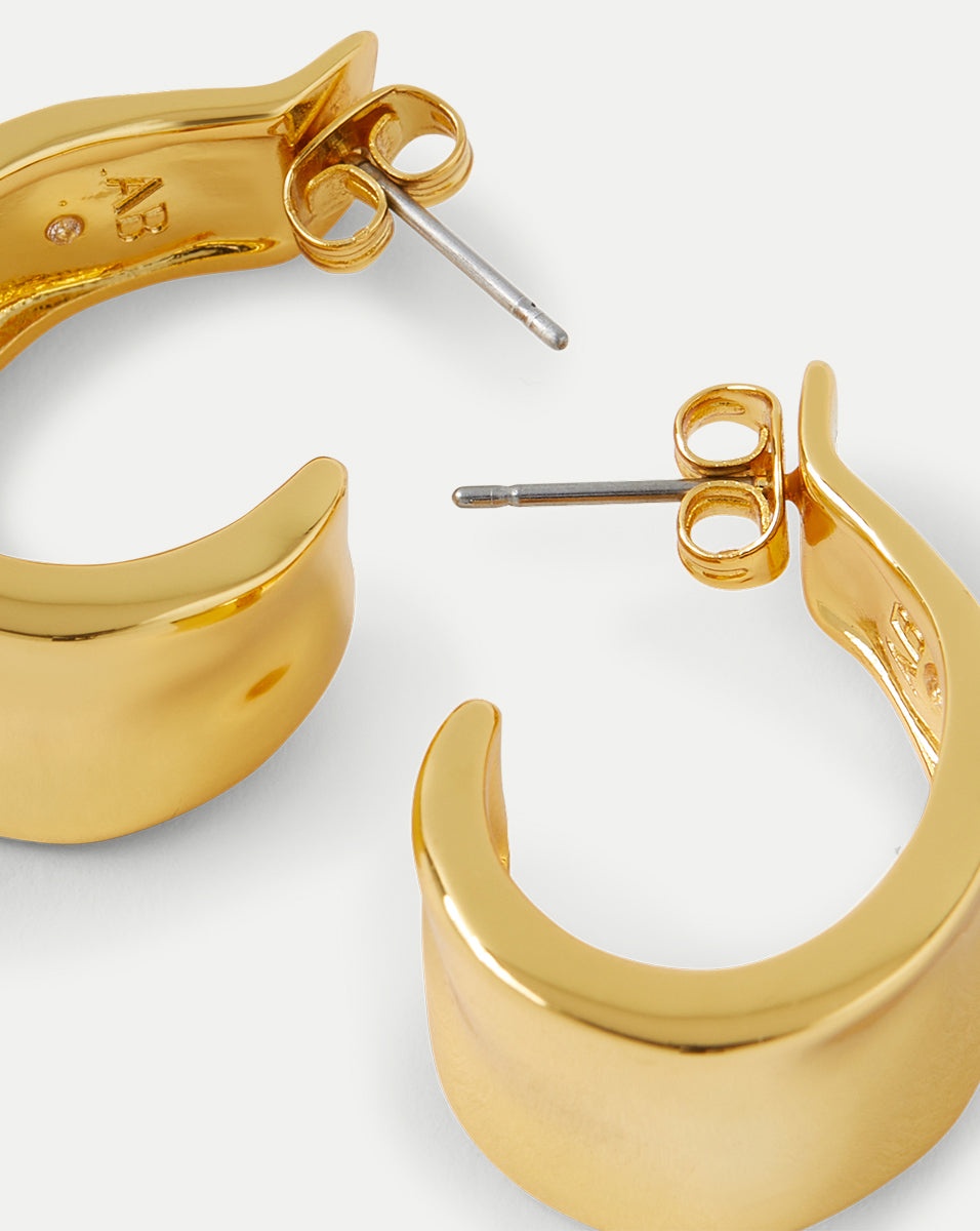 MOLTEN GOLD RIBBON HOOP - 4