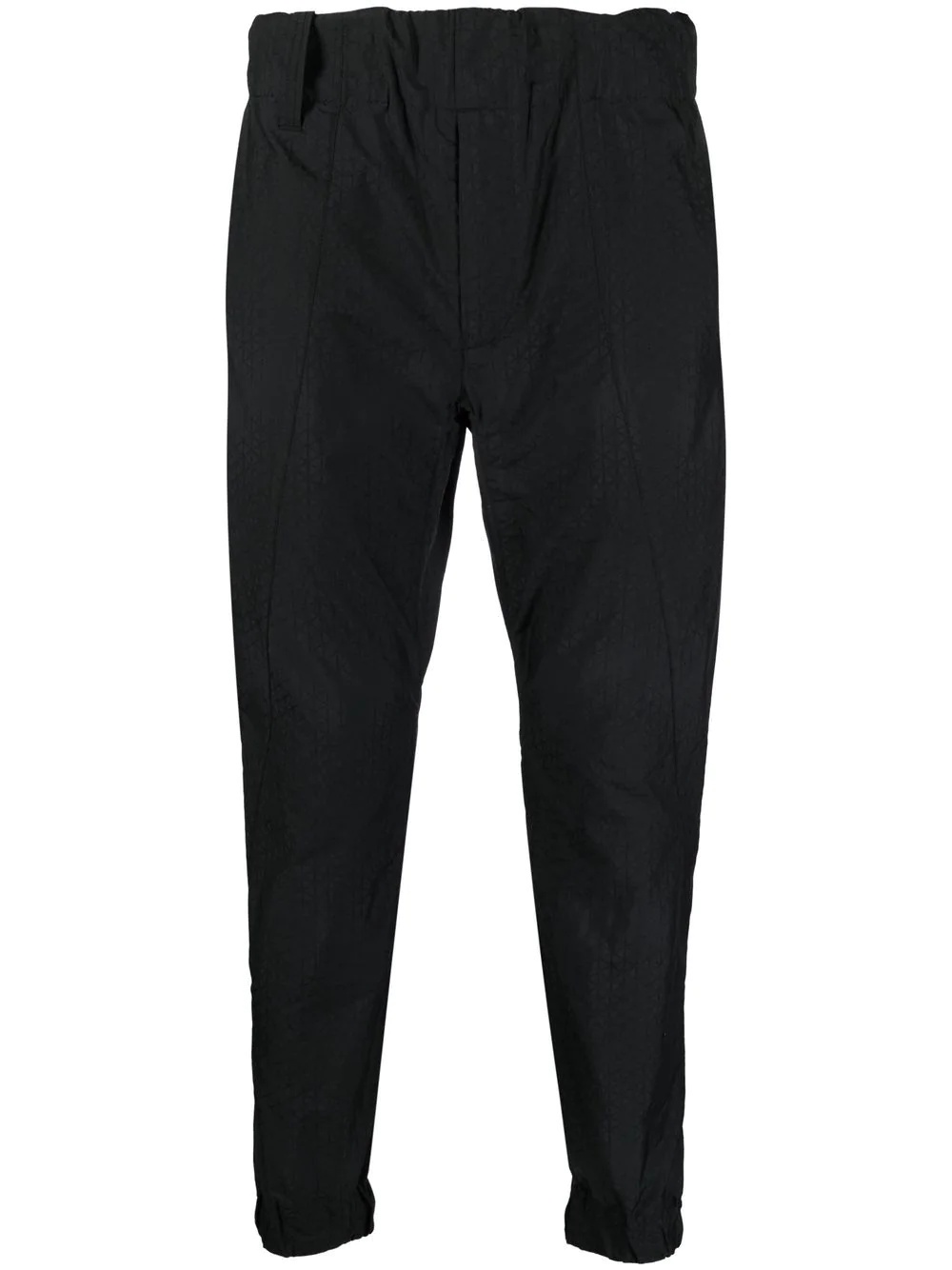 slim-cut elasticated-waistband trousers - 1