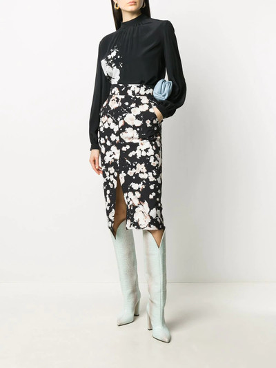 Moschino floral pencil skirt outlook