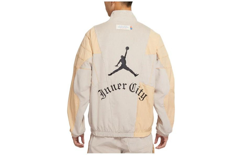 Jordan Air Jordan x HTG Crossover Contrast Color Stitching Logo Stand Collar Jacket US Edition DJ7975-236 outlook