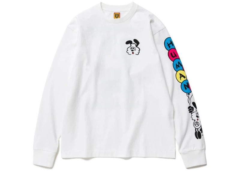 Human Made x Verdy Vick L/S T-Shirt White - 1