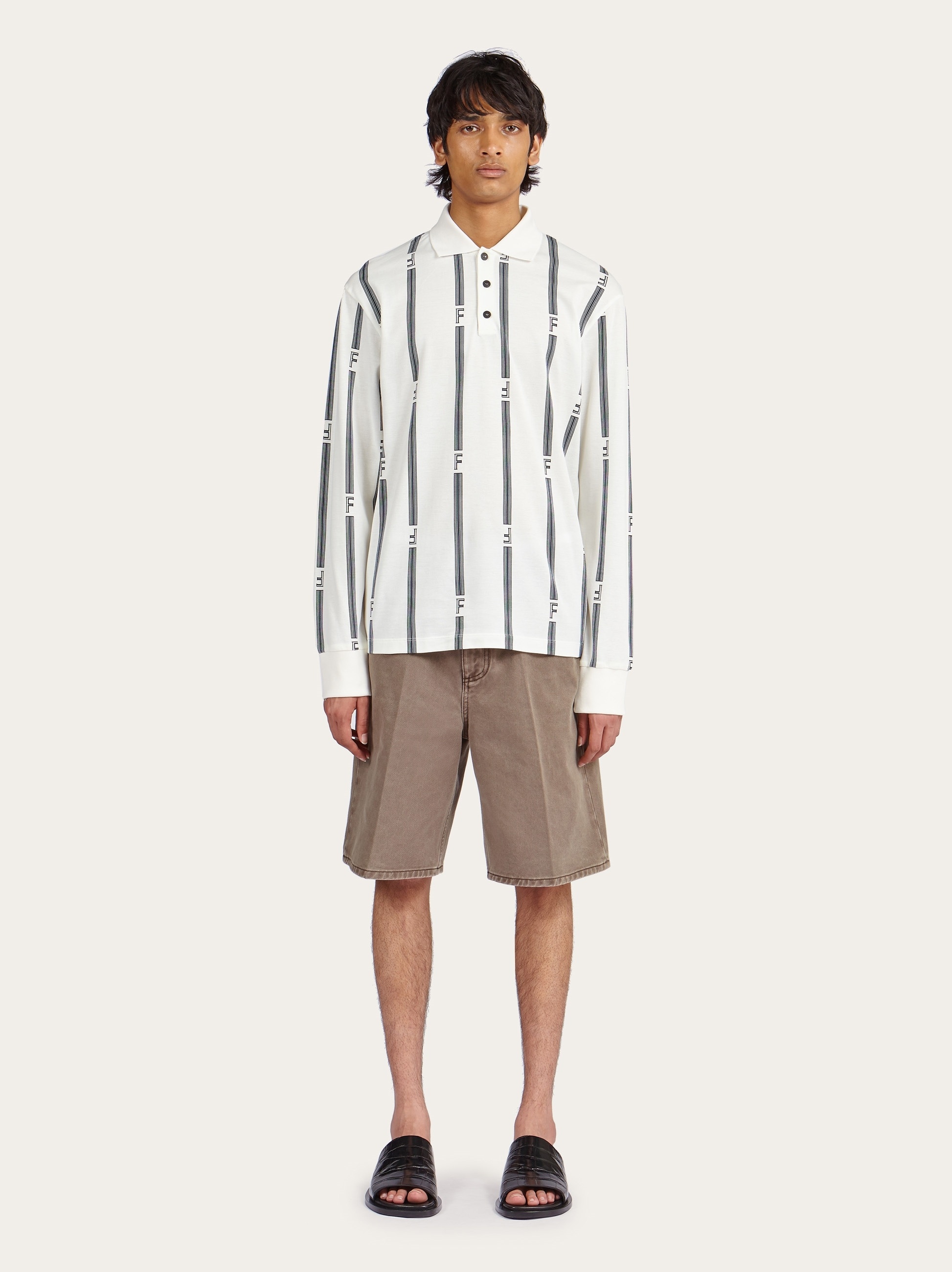 College stripes long sleeved polo - 5