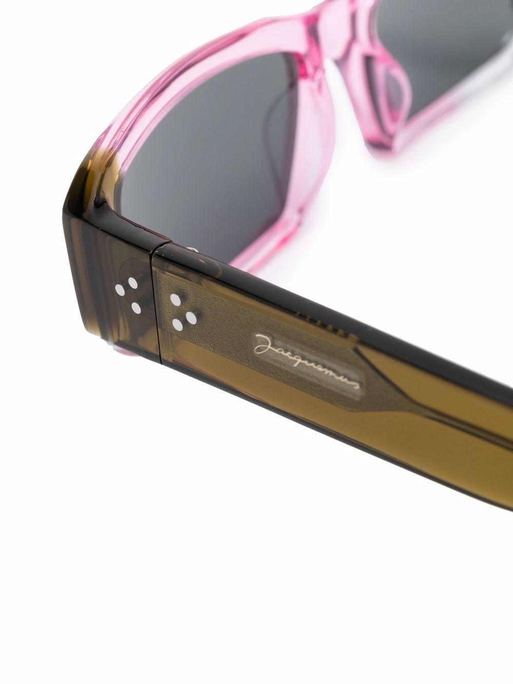thin square frame sunglasses - 3
