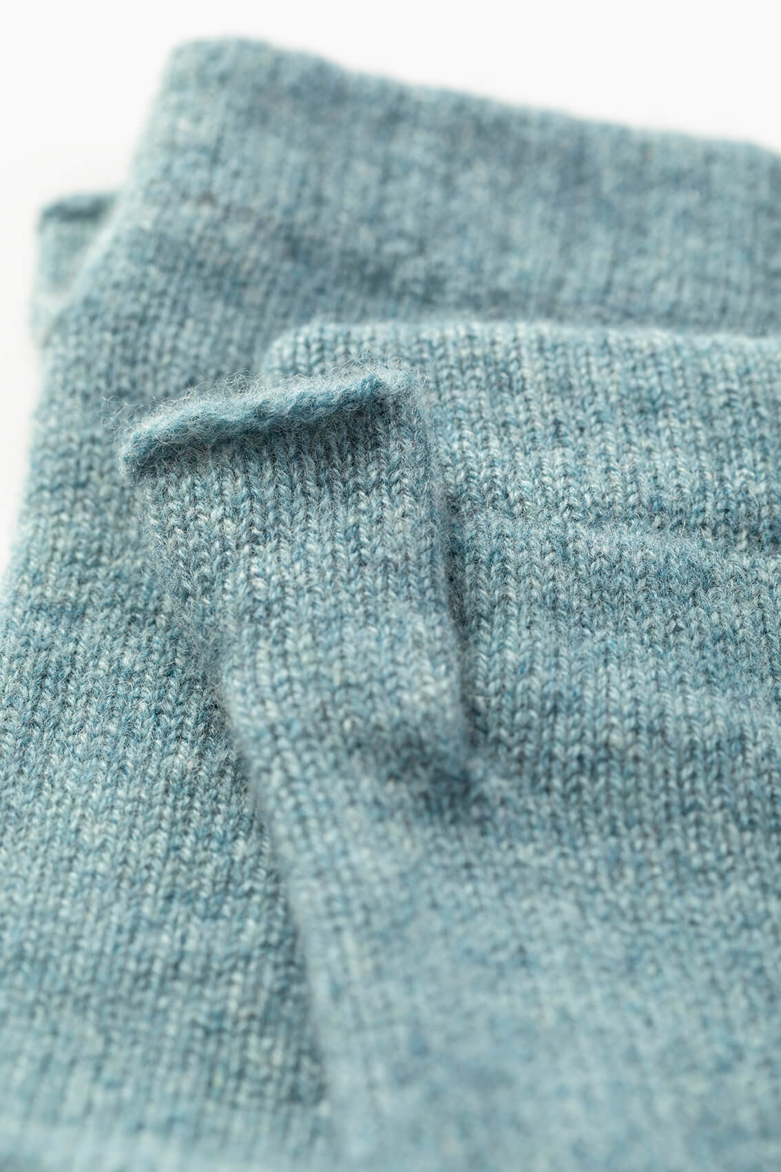 Green Cashmere Wrist Warmers - 2