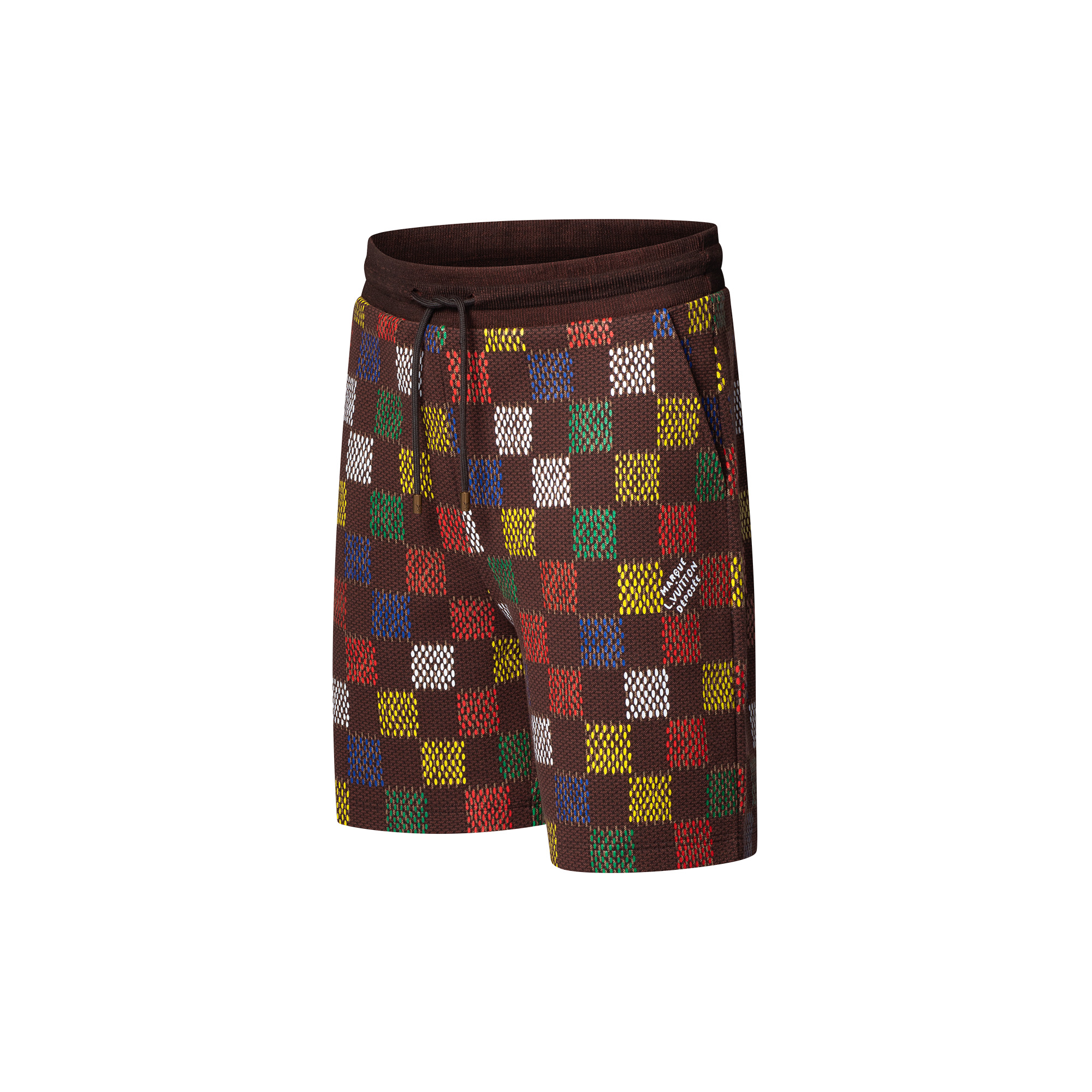 Jacquard Damier Cotton Jersey Shorts - 2