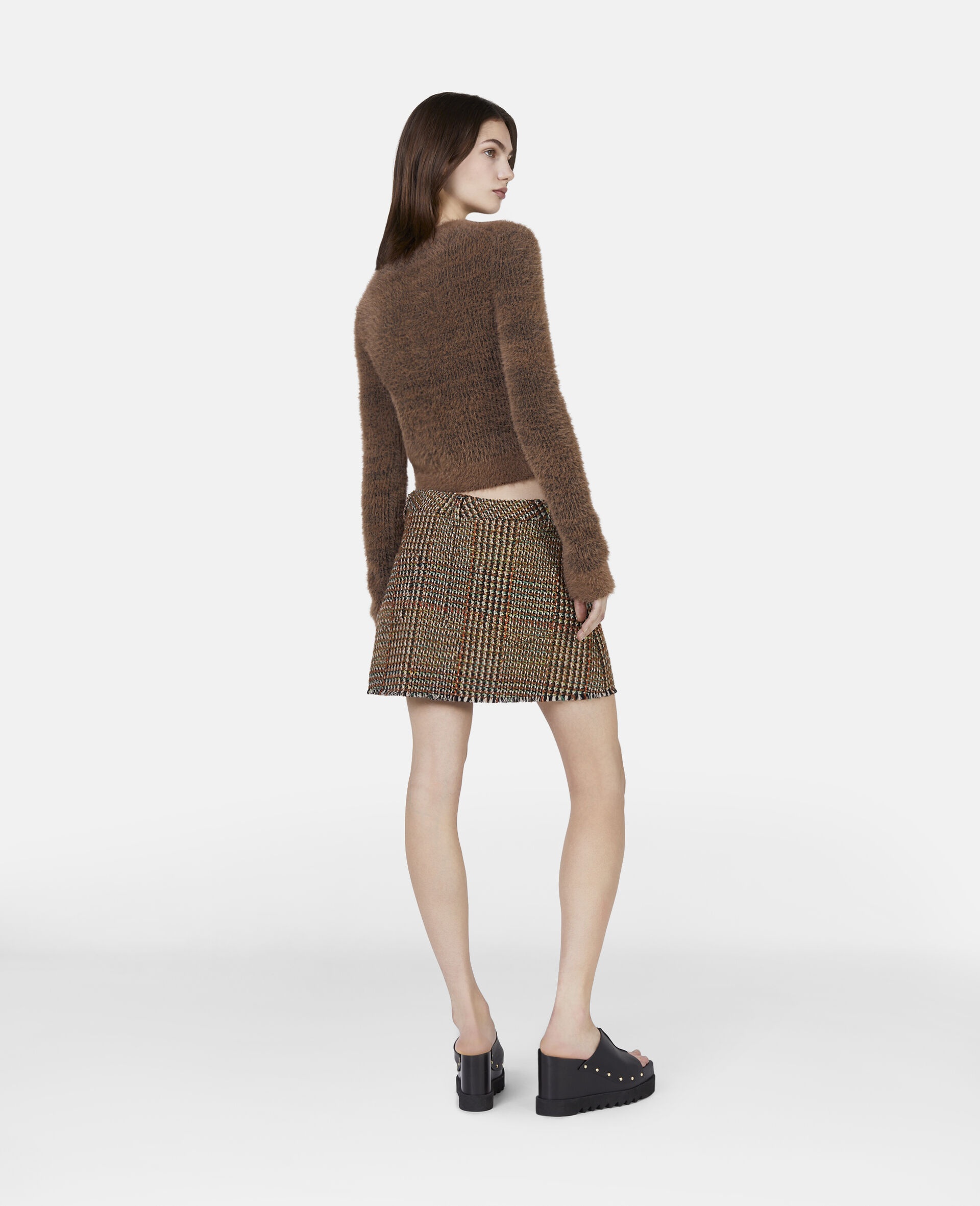 Wool Tweed Mini Skirt - 3