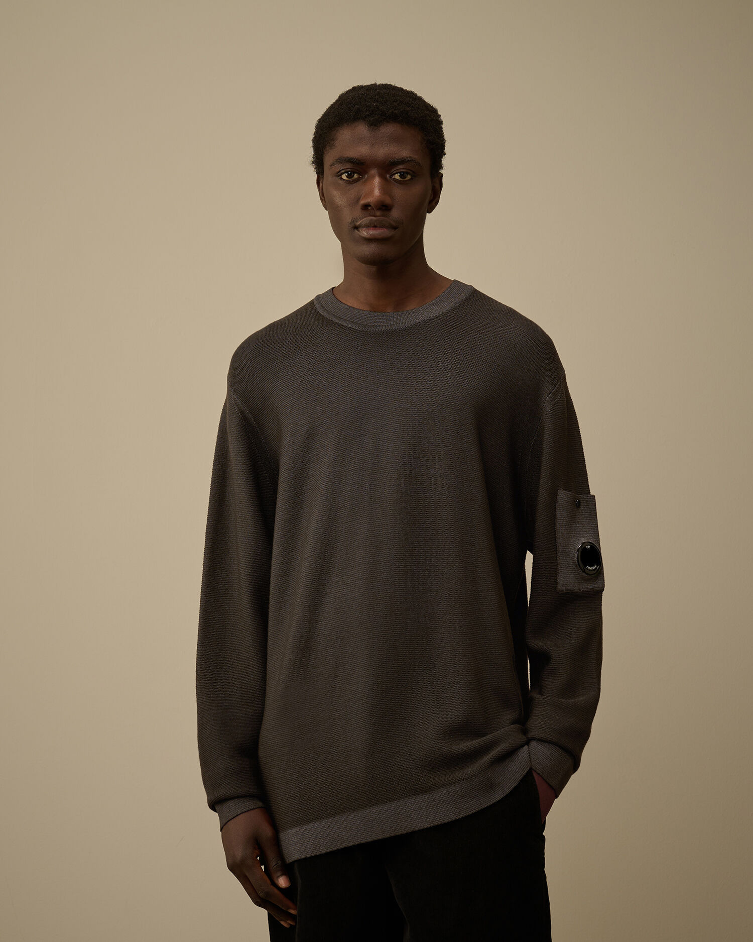 Merino Wool Crewneck Lens Sweater - 3