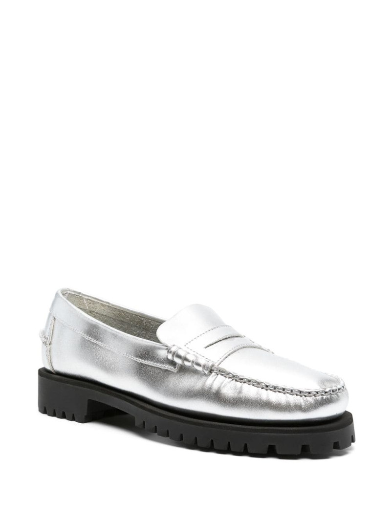 SEBAGO metallic-finish loafers outlook