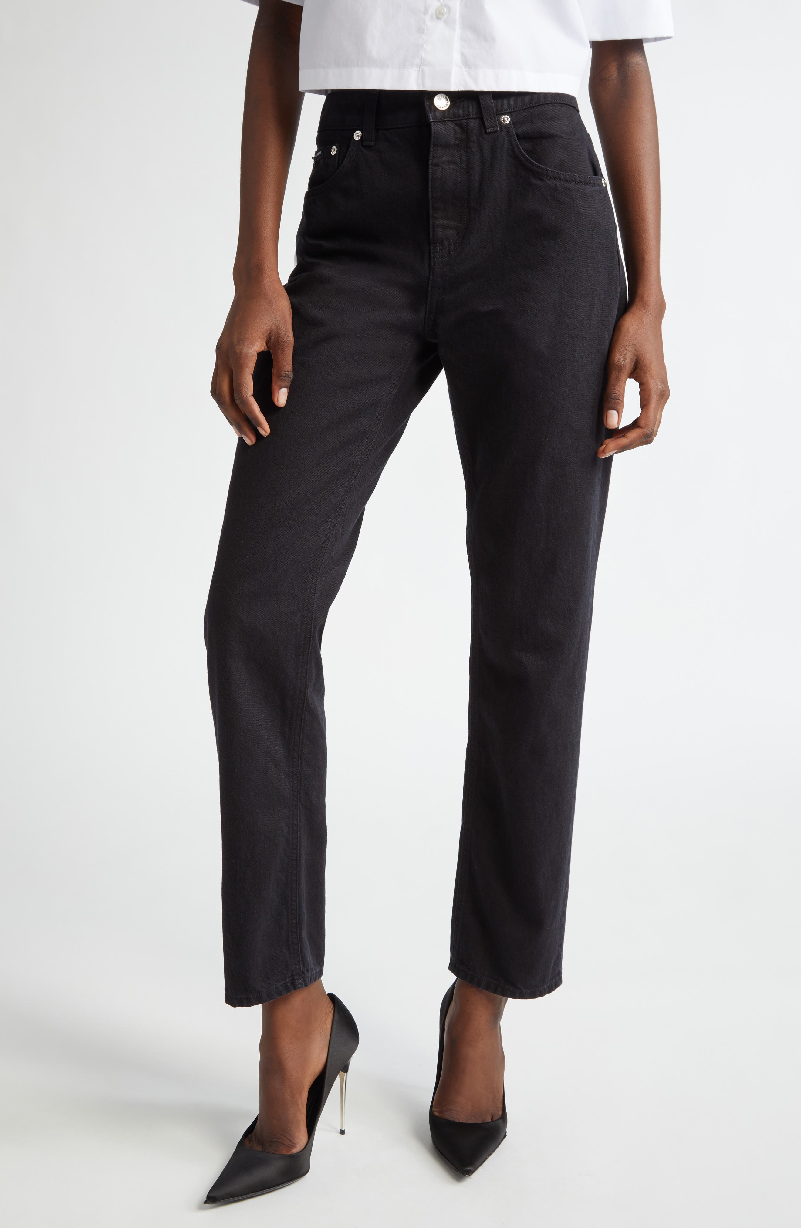 Dolce&Gabbana Low Rise Boyfriend Jeans in S9001 Variante Abbinata at Nordstrom - 1