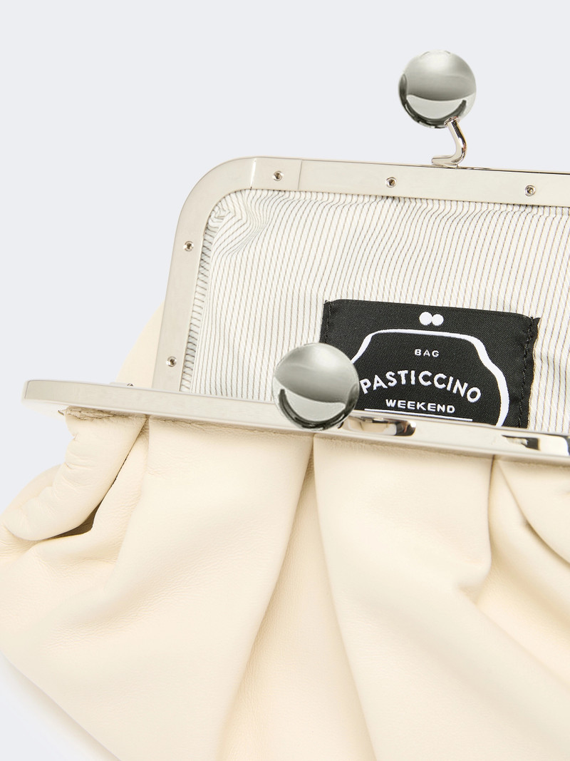 PRATI Small sheepskin Pasticcino Bag - IVORY 5