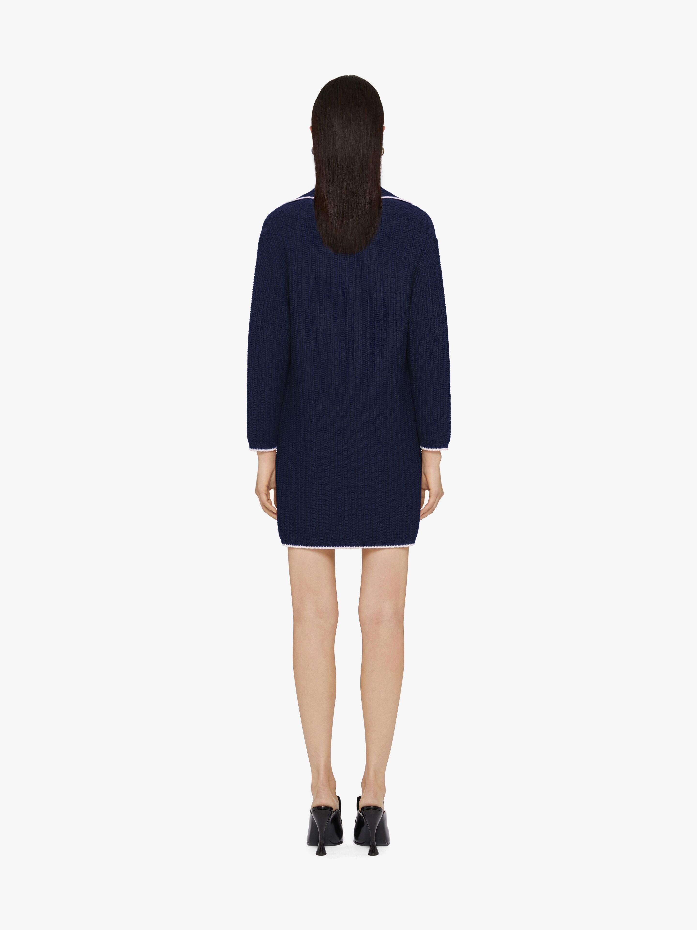 POLO DRESS IN KNIT WITH 4G EMBROIDERY - 3