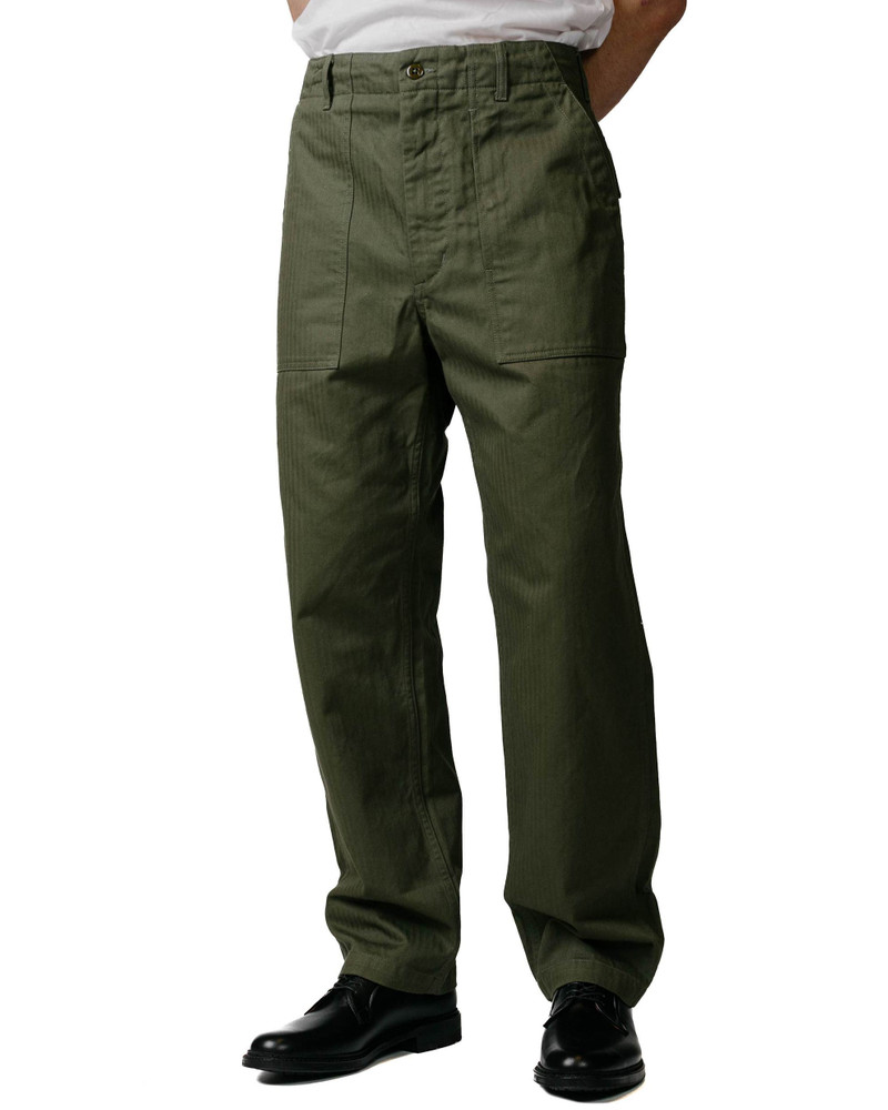 Engineered Garments Fatigue Pant Olive Cotton Herringbone Twill outlook