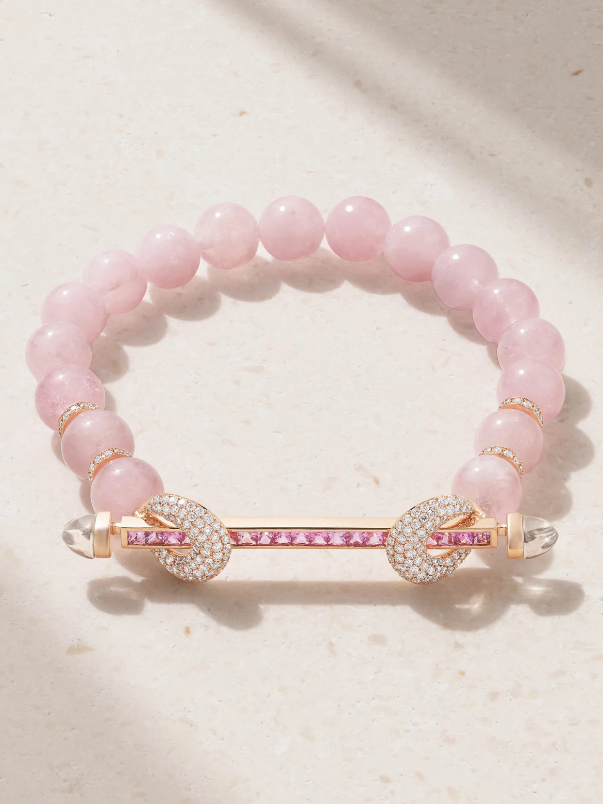 Chakra 18-karat Rose Gold Multi-stone Bracelet - 1